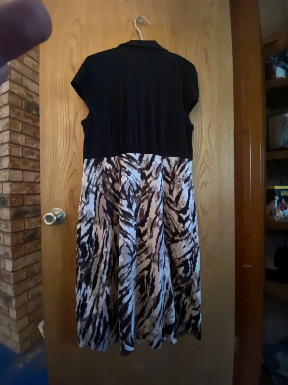 Zebra strip overdress